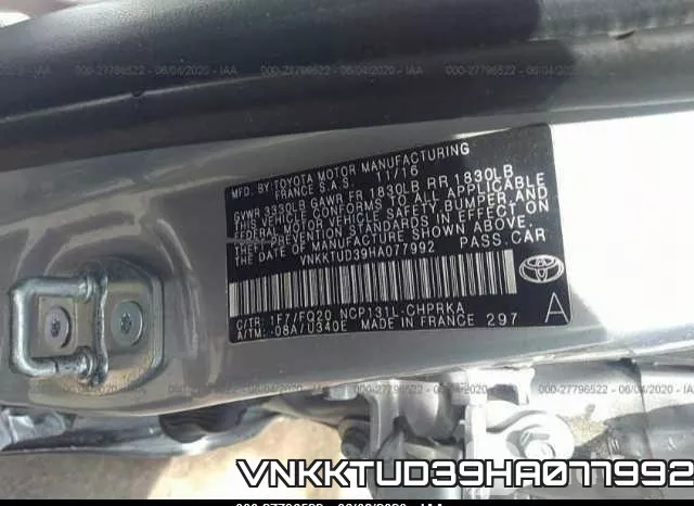 VNKKTUD39HA077992 фото 10