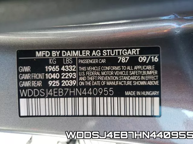 WDDSJ4EB7HN440955 фото 2
