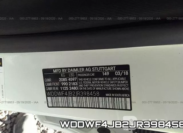 WDDWF4JB2JR398458 фото 10