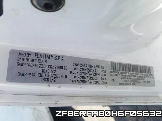 ZFBERFAB0H6F05632 фото 2