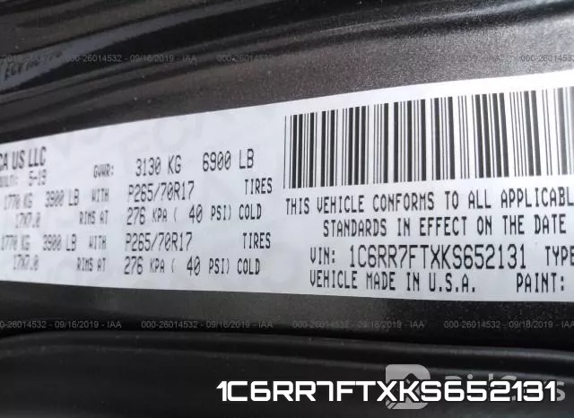 1C6RR7FTXKS652131 фото 10