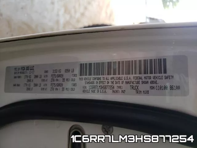 1C6RR7LM3HS877254 фото 2