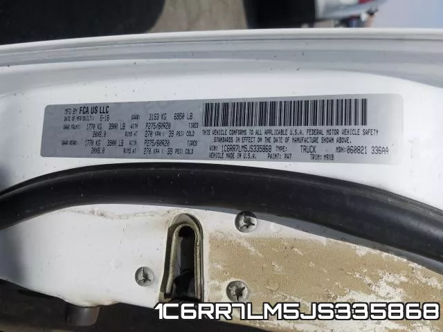 1C6RR7LM5JS335868 фото 2