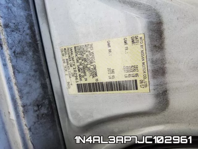 1N4AL3AP7JC102961 фото 2
