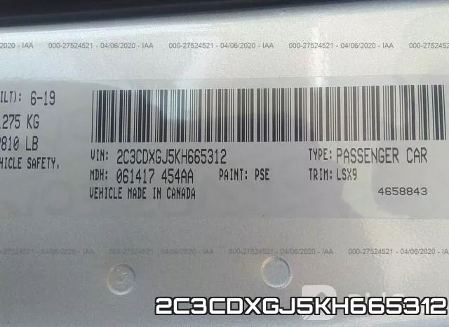 2C3CDXGJ5KH665312 фото 10