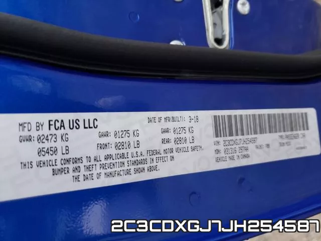 2C3CDXGJ7JH254587 фото 2