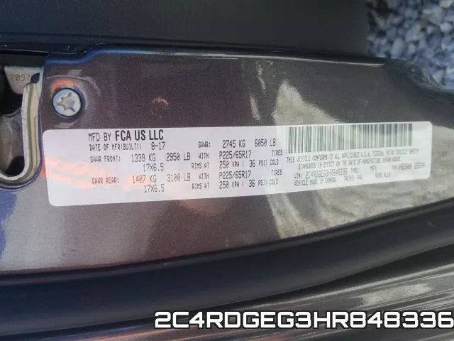 2C4RDGEG3HR848336 фото 2
