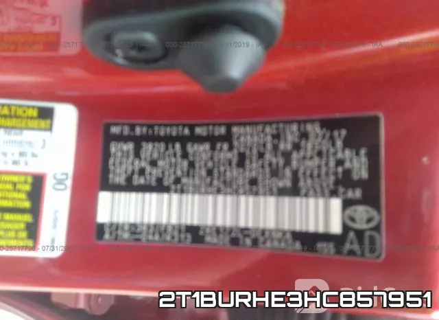 2T1BURHE3HC857951 фото 10