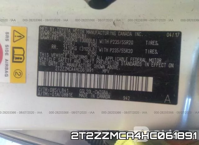 2T2ZZMCA4HC061891 фото 10