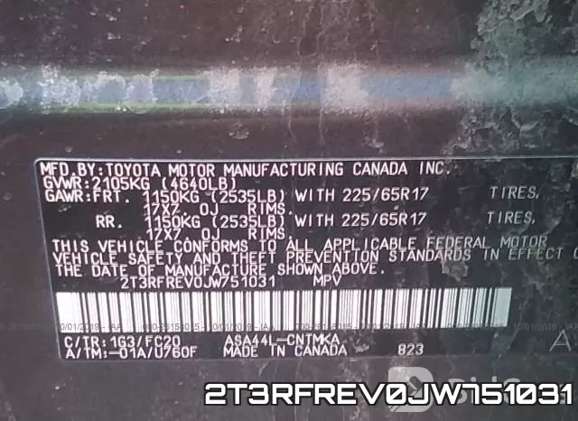 2T3RFREV0JW751031 фото 10