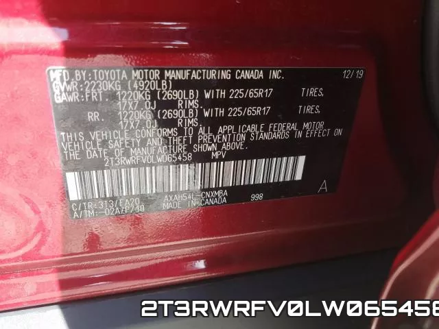 2T3RWRFV0LW065458 фото 2