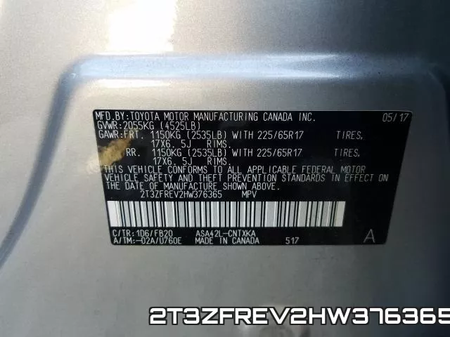2T3ZFREV2HW376365 фото 2