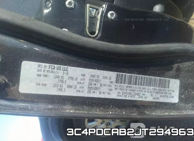3C4PDCAB2JT294963 фото 8
