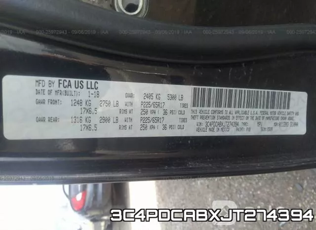 3C4PDCABXJT274394 фото 10