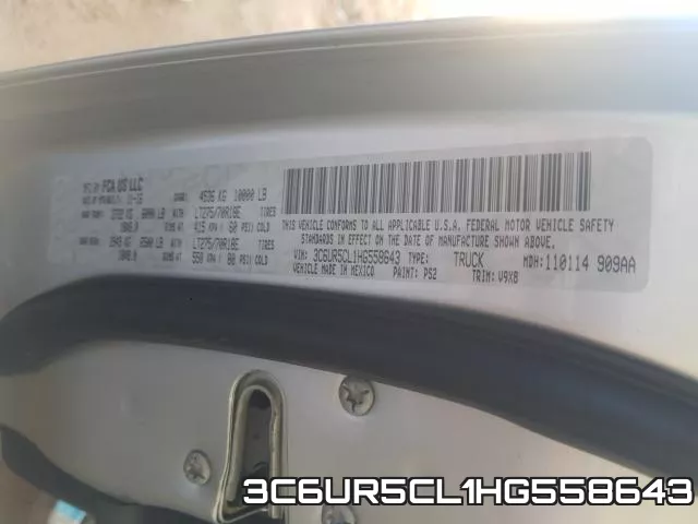 3C6UR5CL1HG558643 фото 2