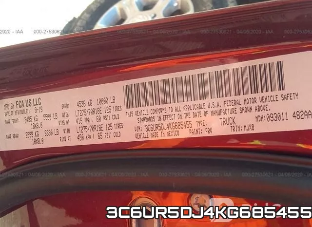 3C6UR5DJ4KG685455 фото 10