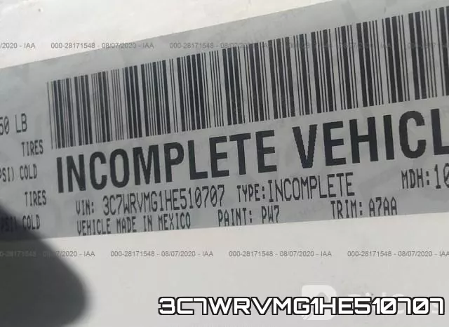 3C7WRVMG1HE510707 фото 10