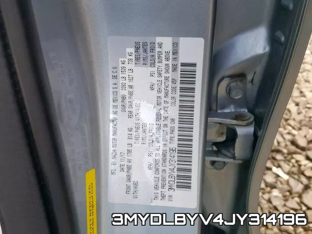 3MYDLBYV4JY314196 фото 2