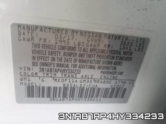 3N1AB7AP4HY334233 фото 2