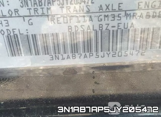 3N1AB7AP5JY205472 фото 10