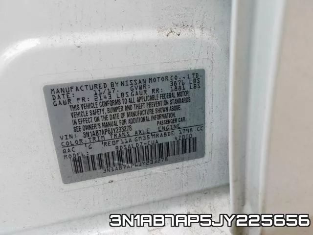 3N1AB7AP5JY225656 фото 2