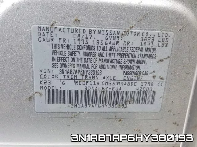 3N1AB7AP6HY380193 фото 2