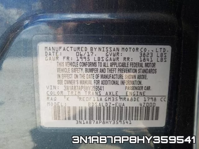 3N1AB7AP8HY359541 фото 2