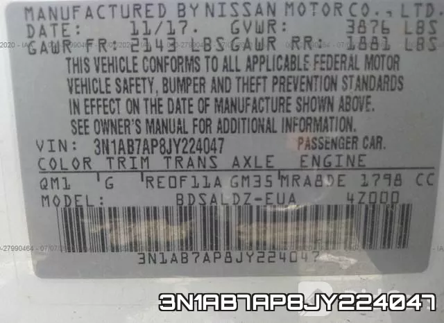 3N1AB7AP8JY224047 фото 10