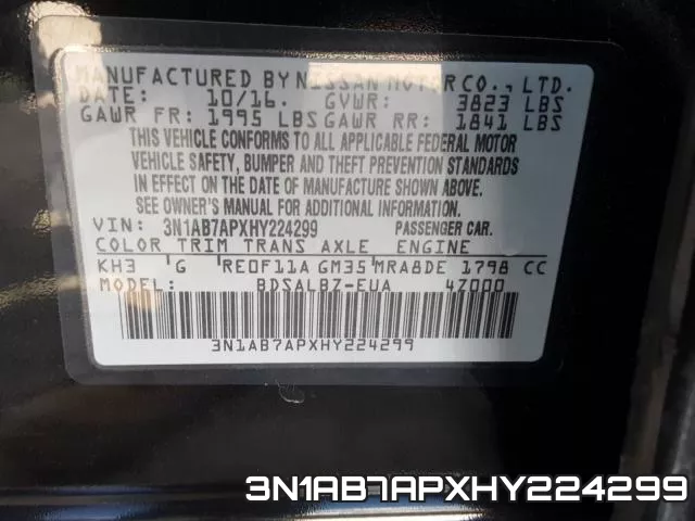 3N1AB7APXHY224299 фото 2
