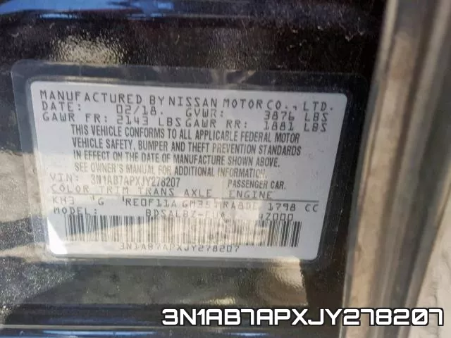 3N1AB7APXJY278207 фото 2