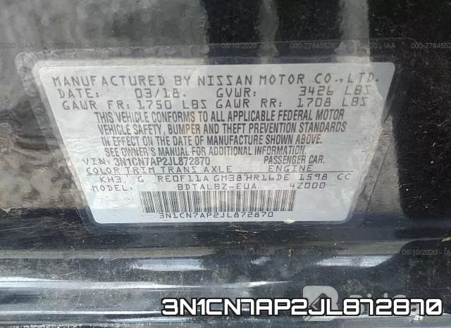 3N1CN7AP2JL872870 фото 10