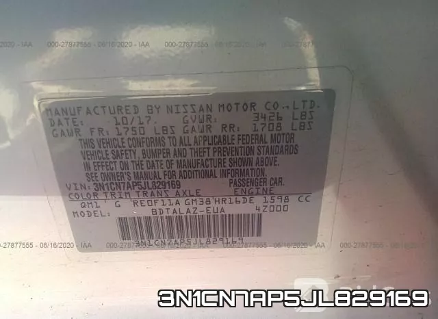 3N1CN7AP5JL829169 фото 10