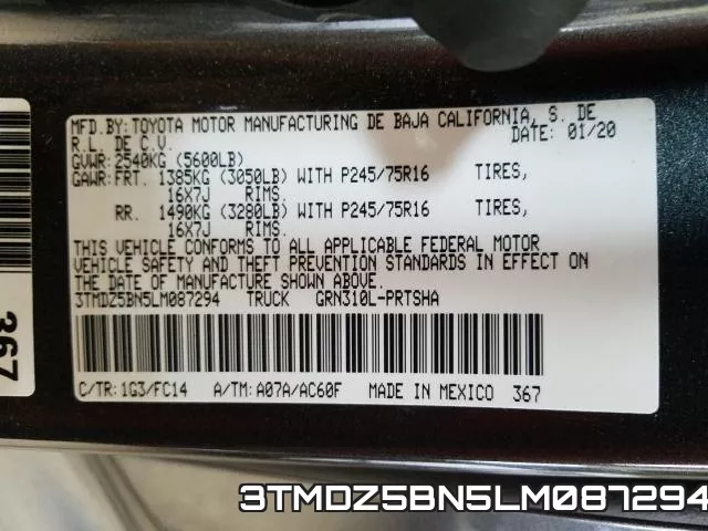 3TMDZ5BN5LM087294 фото 2
