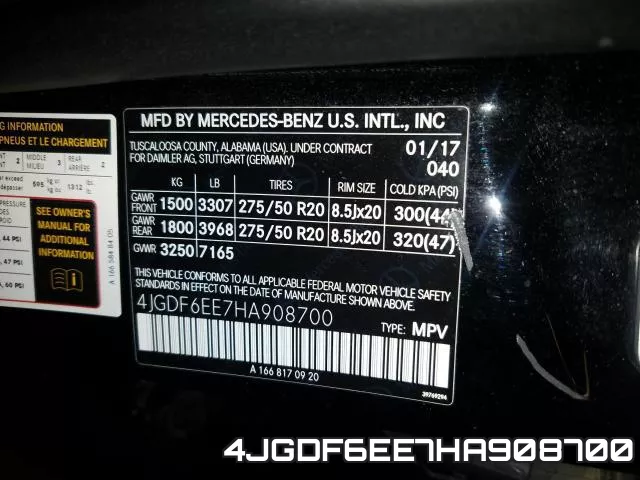 4JGDF6EE7HA908700 фото 2