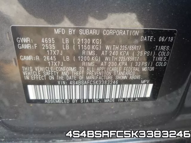4S4BSAFC5K3383246 фото 2
