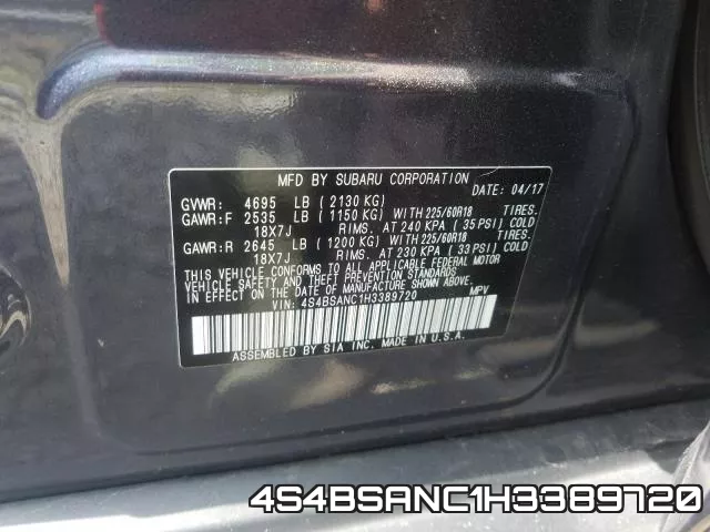 4S4BSANC1H3389720 фото 2