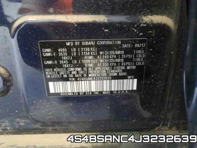 4S4BSANC4J3232639 фото 2