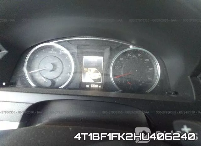 4T1BF1FK2HU406240 фото 8