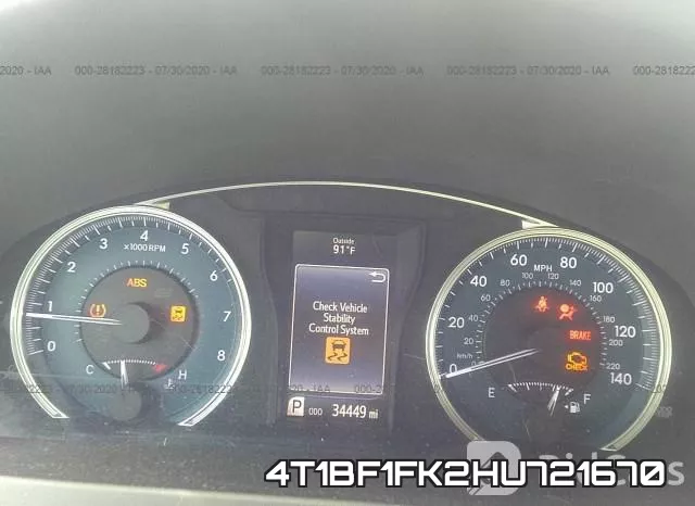 4T1BF1FK2HU721670 фото 8