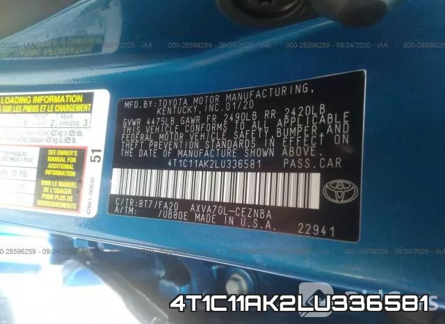 4T1C11AK2LU336581 фото 10
