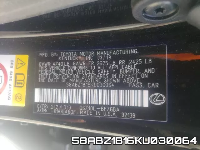 58ABZ1B16KU030064 фото 2