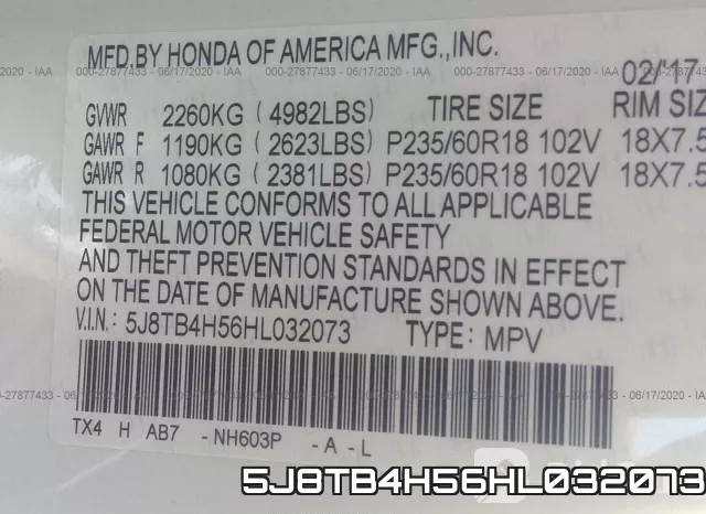 5J8TB4H56HL032073 фото 10