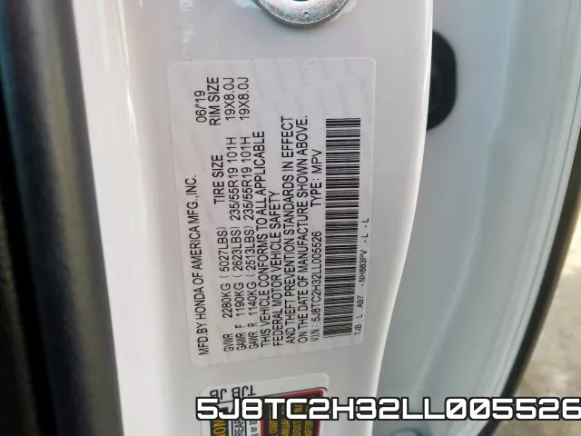 5J8TC2H32LL005526 фото 2