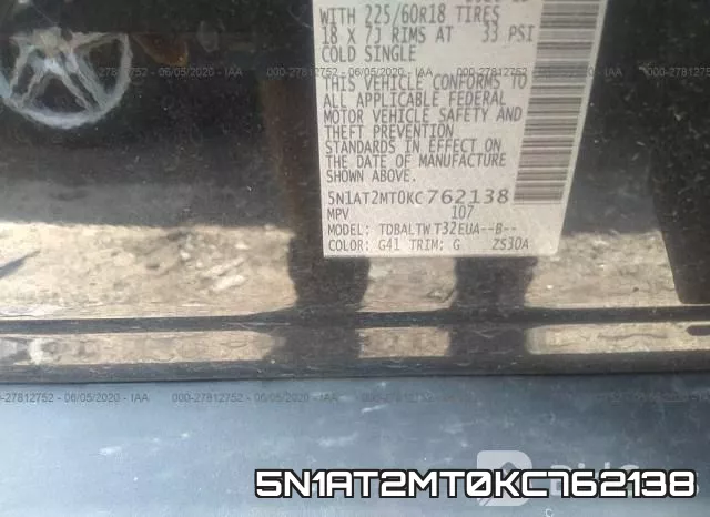 5N1AT2MT0KC762138 фото 10
