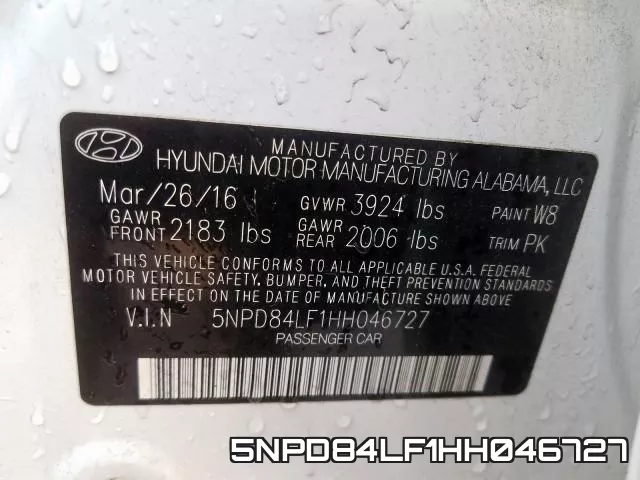 5NPD84LF1HH046727 фото 2