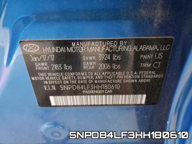 5NPD84LF3HH180610 фото 2