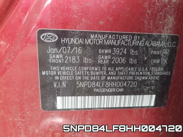 5NPD84LF8HH004720 фото 2