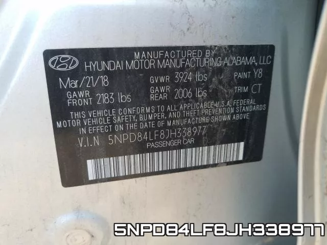 5NPD84LF8JH338977 фото 2