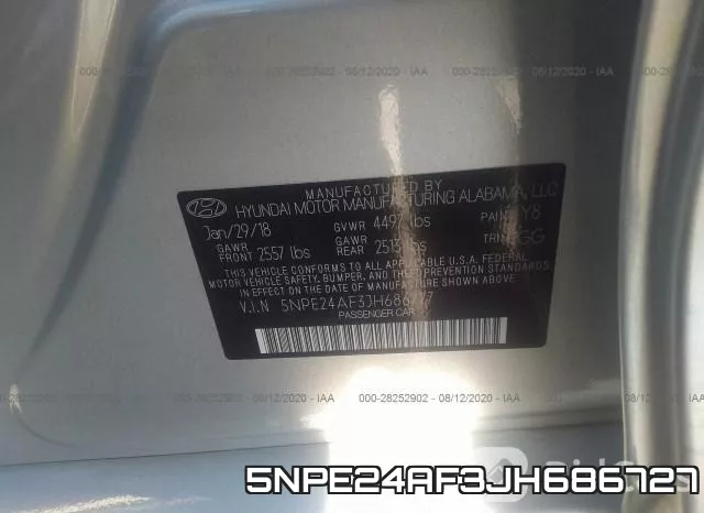 5NPE24AF3JH686727 фото 10