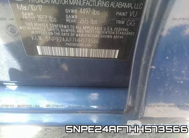 5NPE24AF7HH573566 фото 10